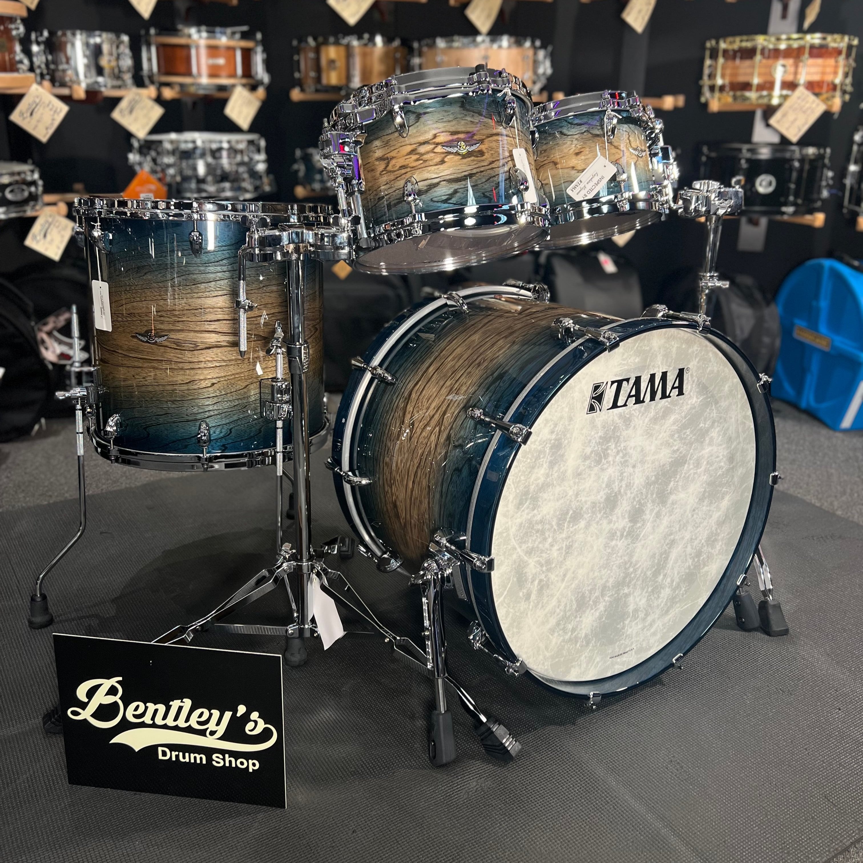 TAMA STAR Walnut 10/12/16/22" Drum Set Kit in Indigo Japanese Sen Burst *IN STOCK*